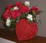 Heart Basket with Carns